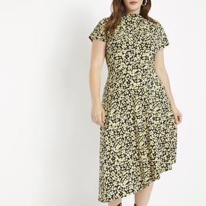 Cowl Neck Midi Dress